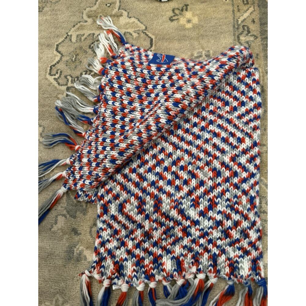 Buffalo Bills Knit Scarf Fringe End NEW - Picture 3 of 8